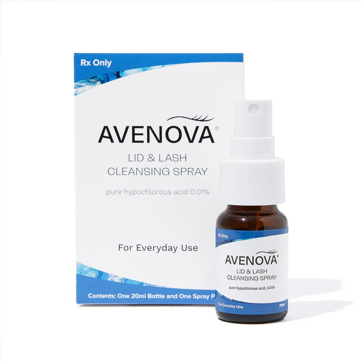 Avenova Complete Kit, Hypochlorous Spray with Nova Wipes and 2 Bottles of Lubricants - Image 3