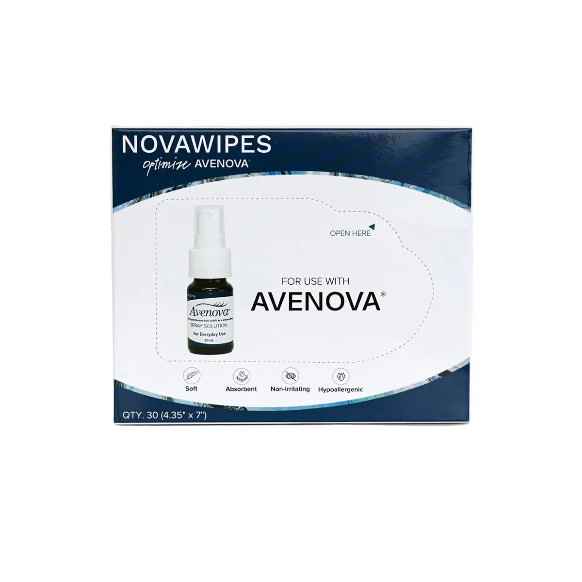 Avenova Complete Kit, Hypochlorous Spray with Nova Wipes and 2 Bottles of Lubricants - Image 4