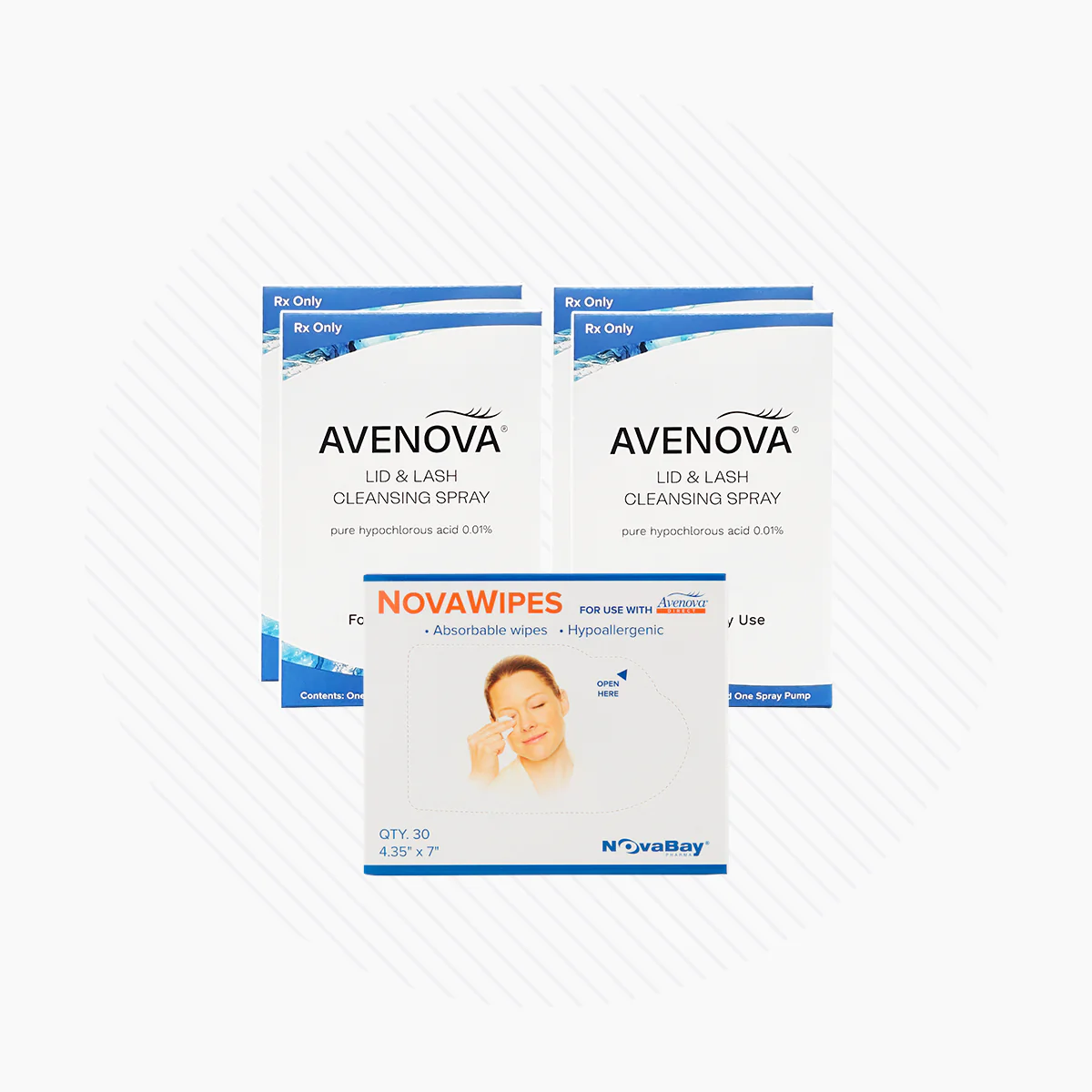 Avenova Hypochlorous Spray Solution (20ml or 40ml Bottles)  2-Pack with Novawipes (Professional Strength) - Image 5