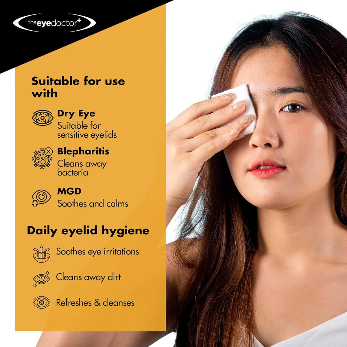 Biodegradable Eyelid Wipes for Eyelid Cleaning 20ct - Image 3