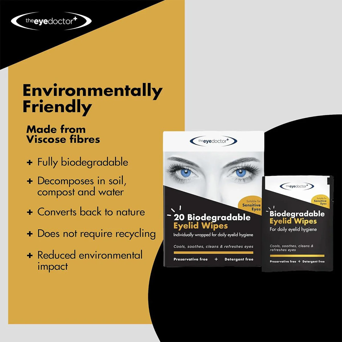 Biodegradable Eyelid Wipes for Eyelid Cleaning 20ct - Image 6