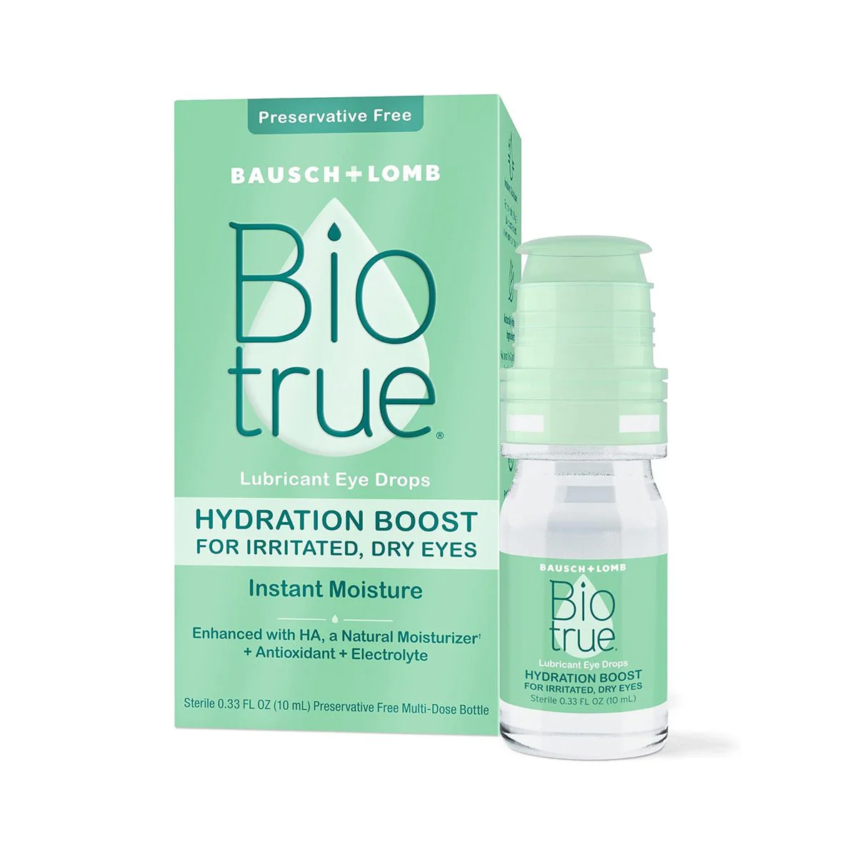 Biotrue Hydration Boost Eye Drops, Preservative Free, Soft Contact Lens Friendly (10 mL) - Image 2