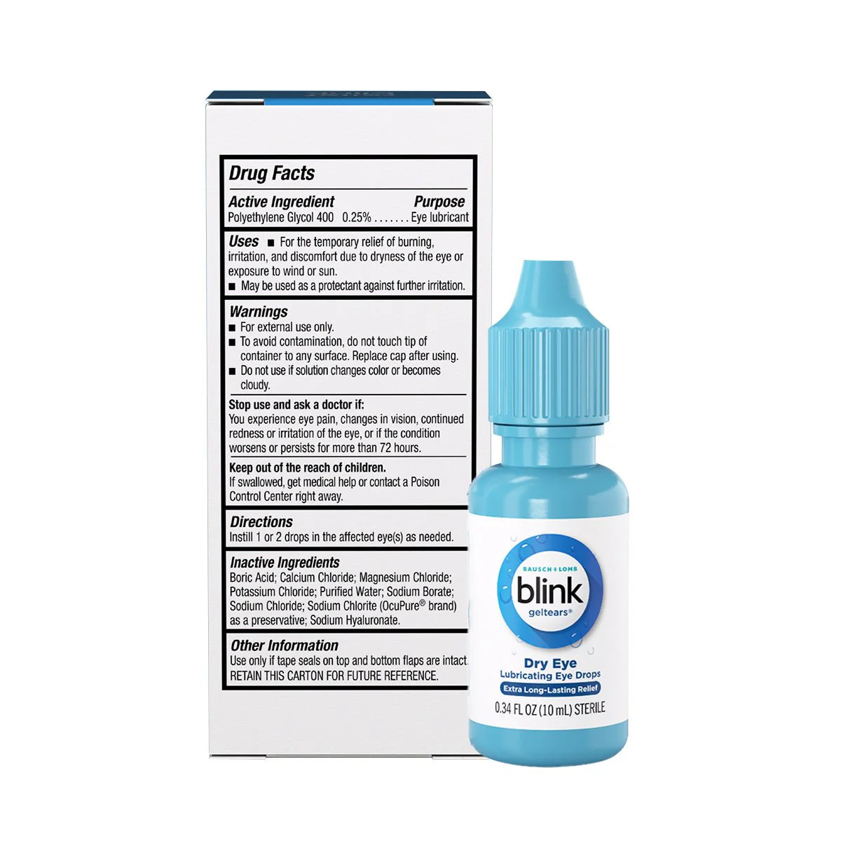 Blink Gel Tears Lubricating Eye Drops 2-Pack (2 x 10ml bottles) - Image 4