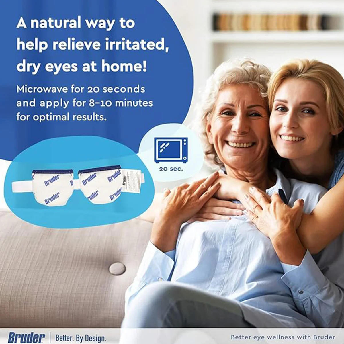 Bruder Mask Moist Heat Dry Eye Compress - Microwavable - Image 5