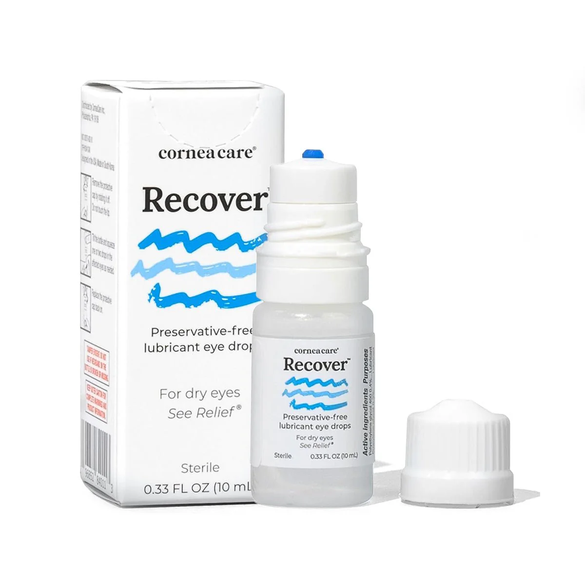 Cornea Care Recover Preservative-Free Artificial Tears – Advanced Hydration & Soothing Relief for Dry, Irritated Eyes (10mL Multi-Dose Bottle) - Image 2