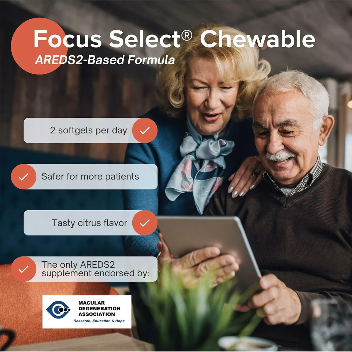 Focus Select Citrus Chewable AREDS2 Based Formula (90-day Supply) - Image 5