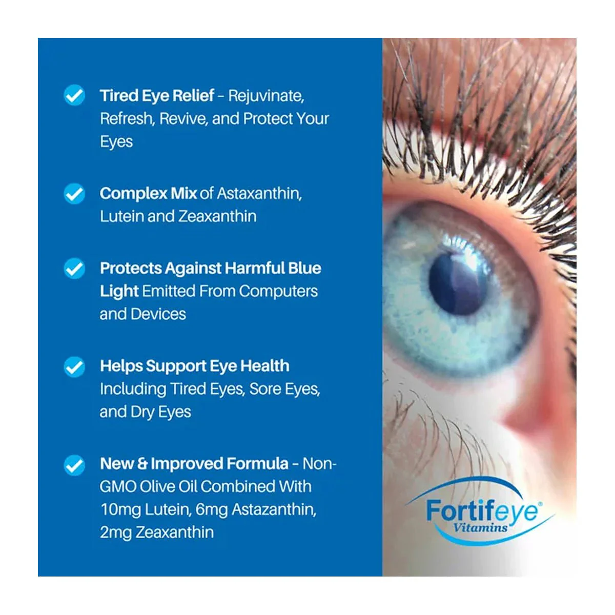 Fortifeye Focus Eye Supplement -Triple Carotenoid (90ct) - Image 7