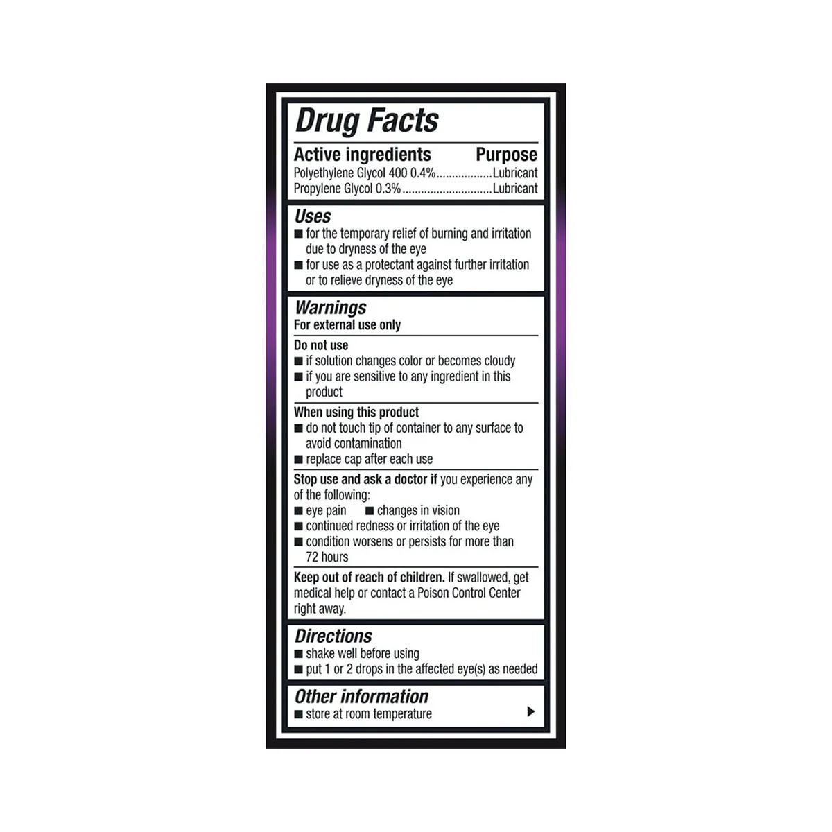 GenTeal Tears Lubricant Gel Eye Drops for Severe Day and Night Relief (8mL 0.3 FL OZ) - Image 3