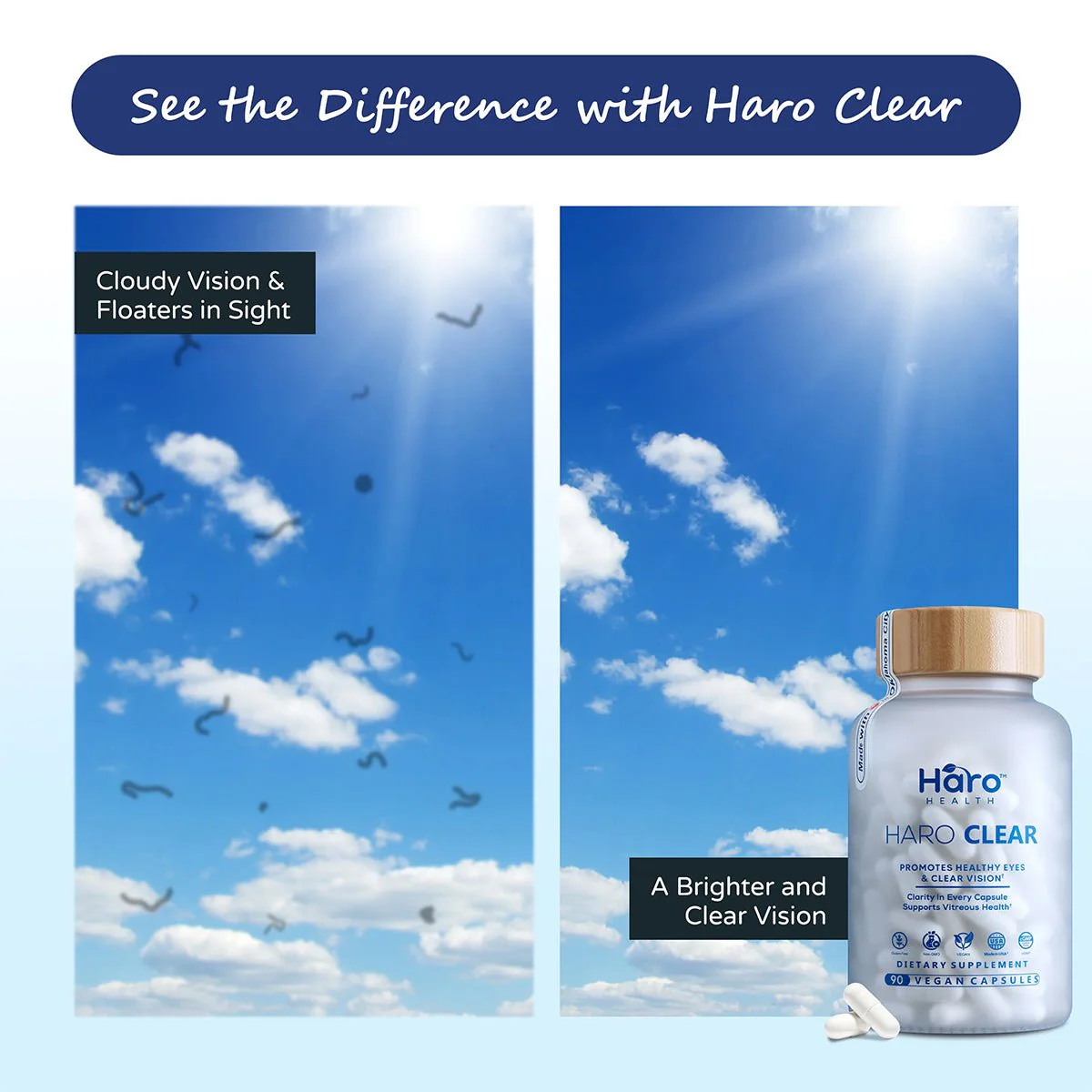 Haro Clear Eye Floaters and Vitreous Health Formula (90ct) - Image 4
