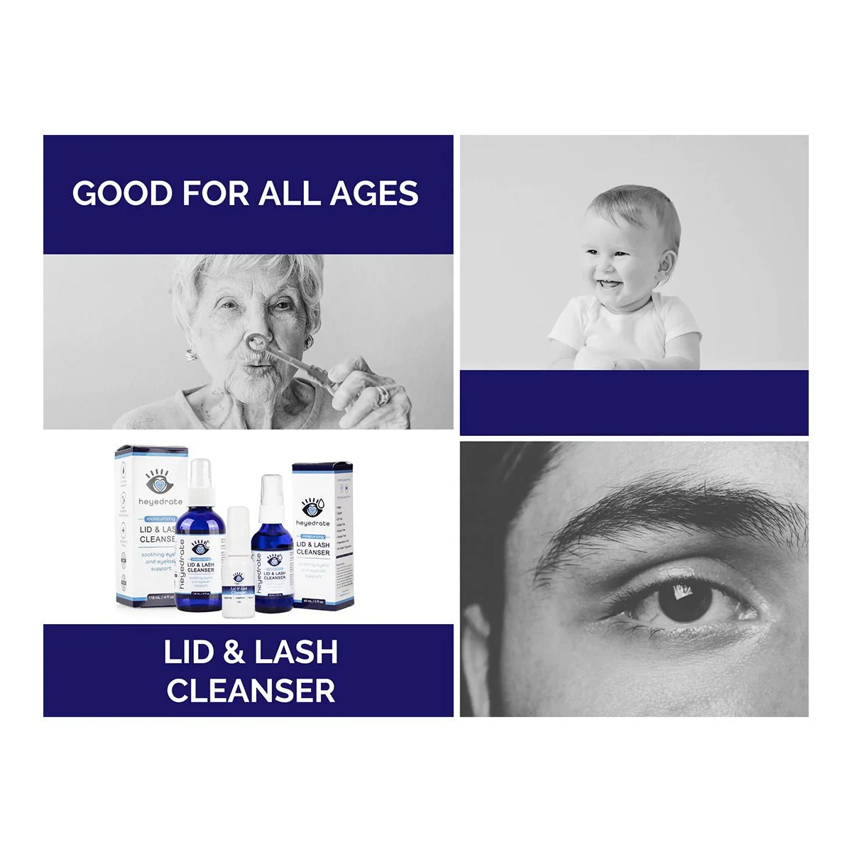 Heyedrate Lid & Lash Cleanser (2oz Bottle, 2 Month Supply) - Image 4