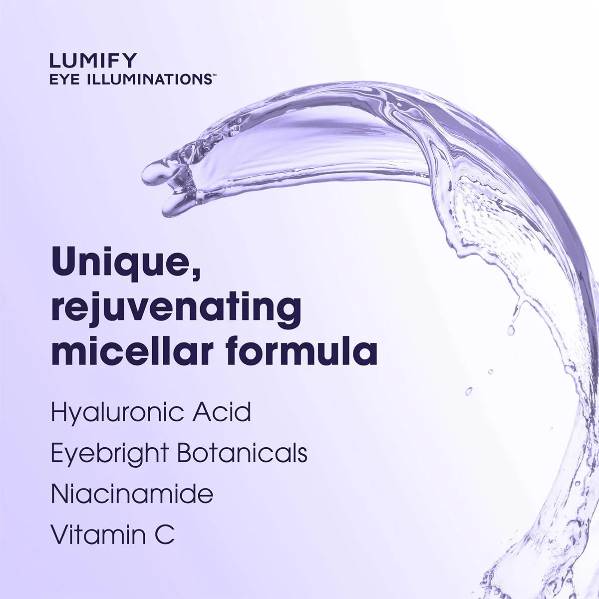 LUMIFY Eye Illuminations Cleansing Water & Eye Makeup Remover, (160mL Bottle) - Image 5