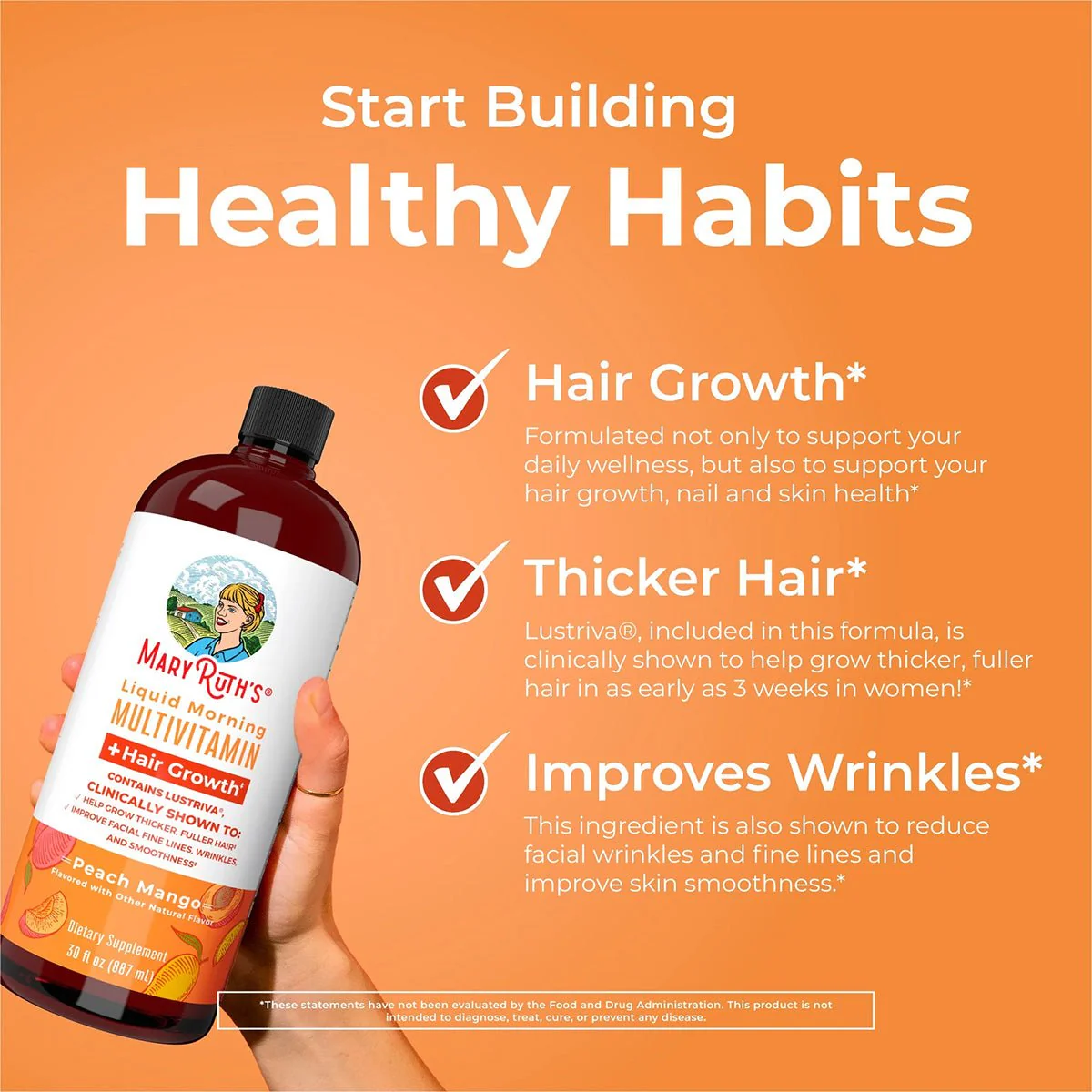 Mary Ruth's Liquid Morning Multivitamin + Hair Growth (30 oz) - Image 4