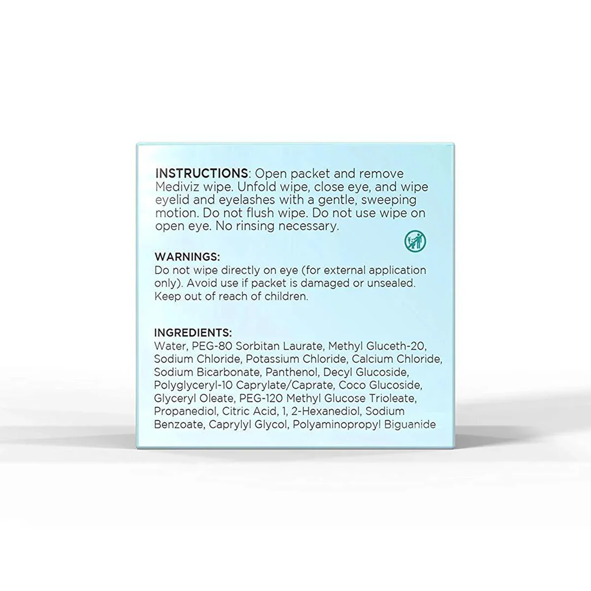 MediViz Eyelid Cleansing Wipes (No Tea Tree Oil) - Image 3
