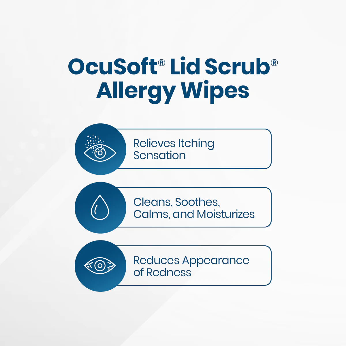 Ocusoft Lid Scrub Allergy Eyelid Cleanser (2 x 30 Wipes) 2-Pack - Image 3