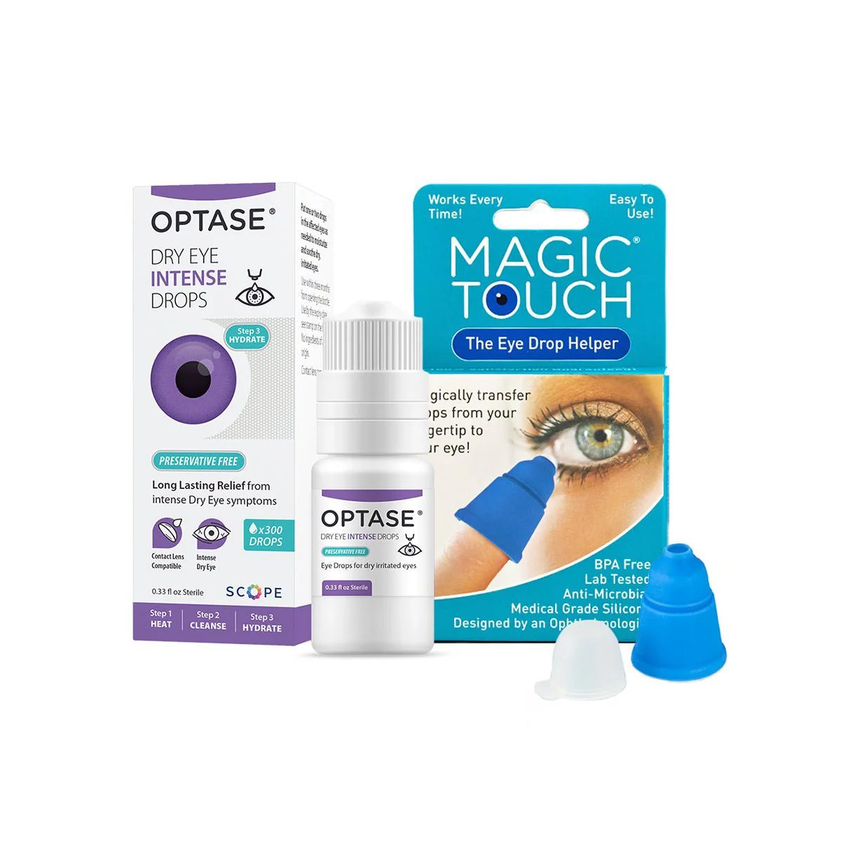 Optase Intense Preservative Free with Magic Touch Applicator - Image 2