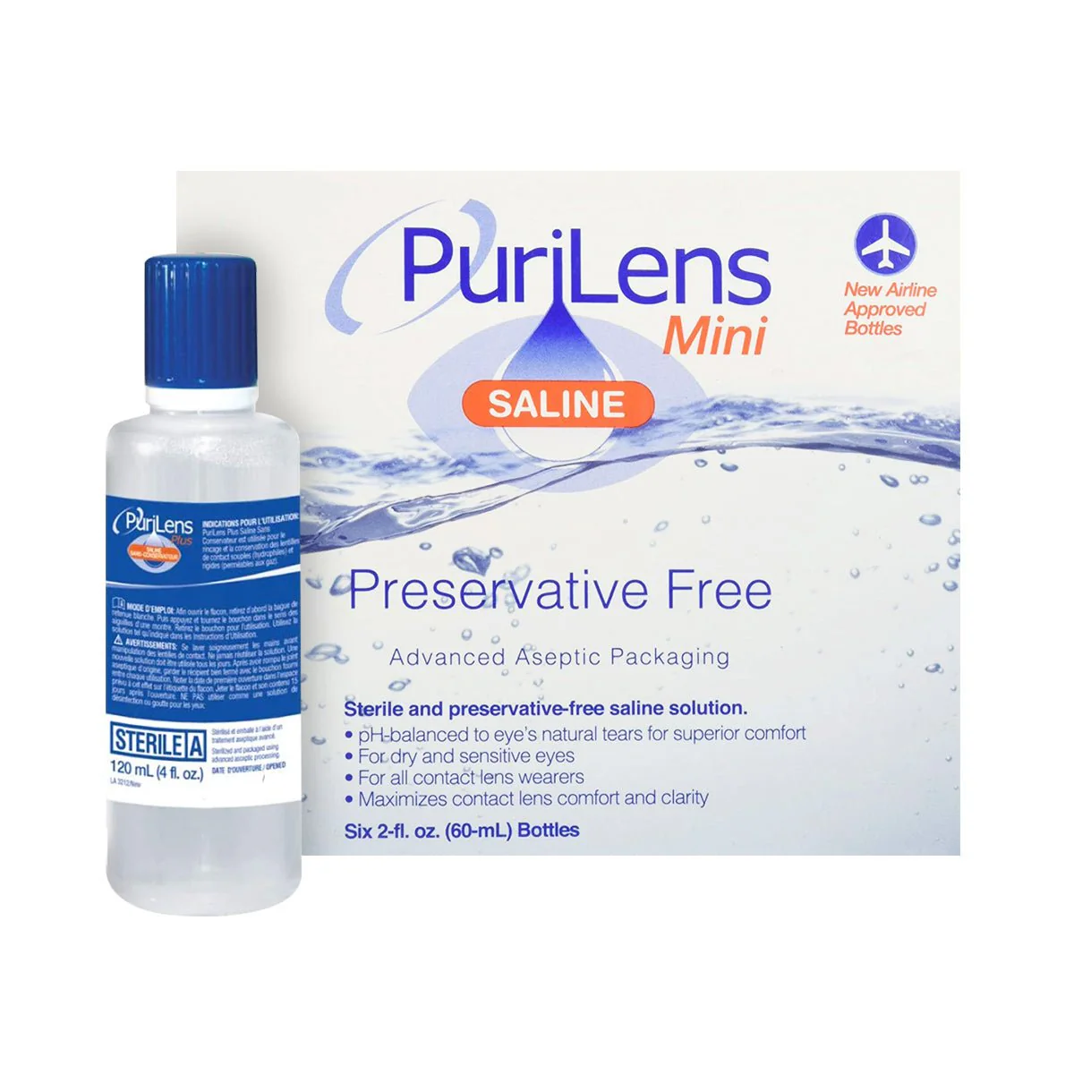 PuriLens Plus Preservative Free Saline (Multiple Sizes and Packs) - Image 5