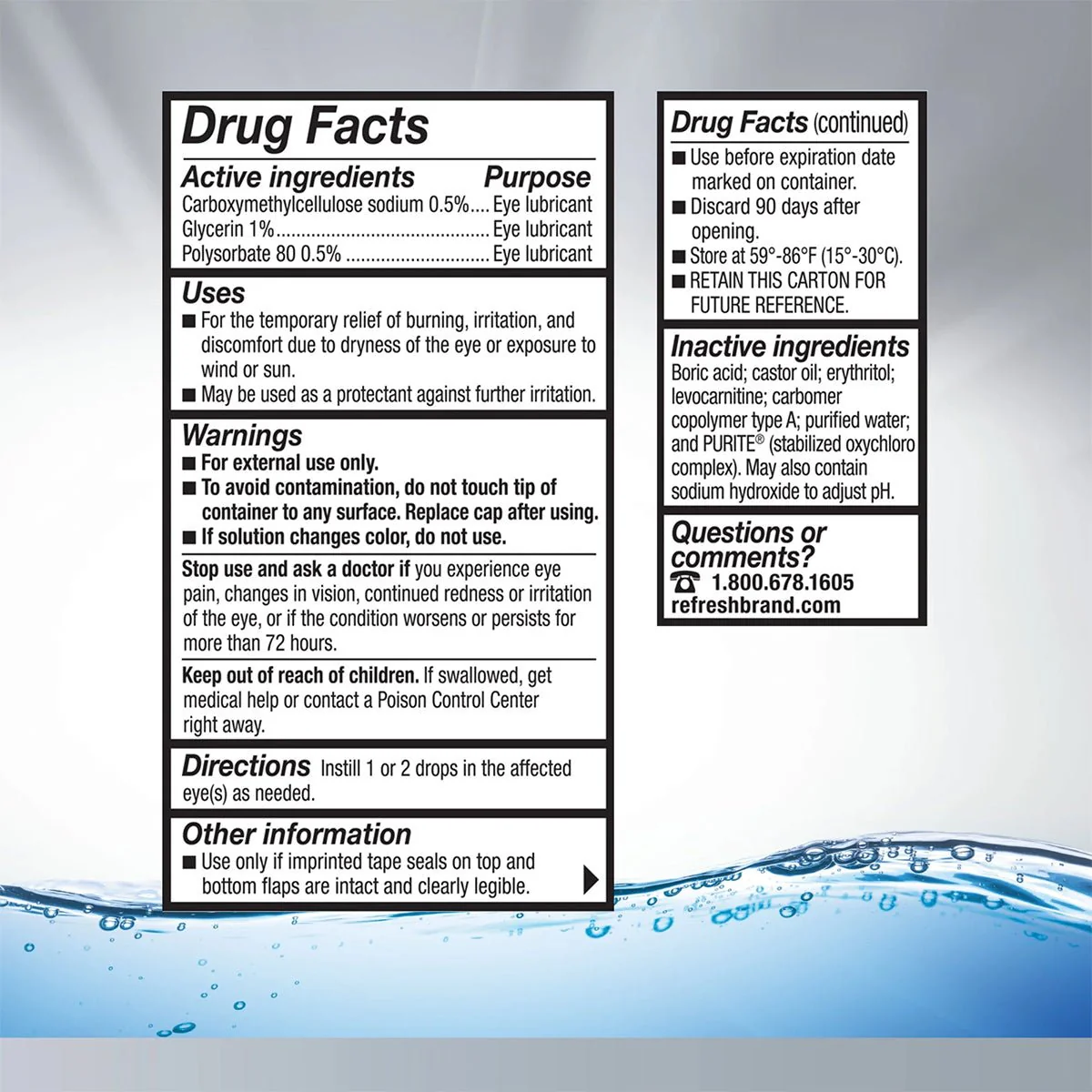 Refresh Optive Advanced Eye Drops (10 mL Bottle) - Image 3