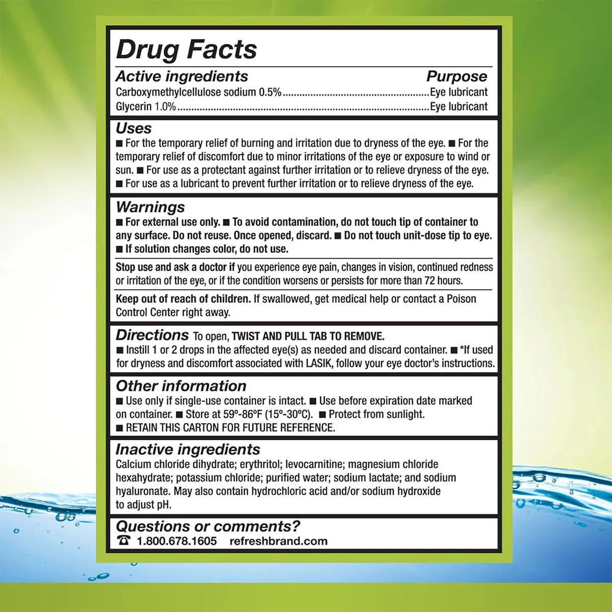 Refresh Relieva Preservative-Free Lubricant Eye Drops (10mL Multi-Dose Bottle) - Image 10