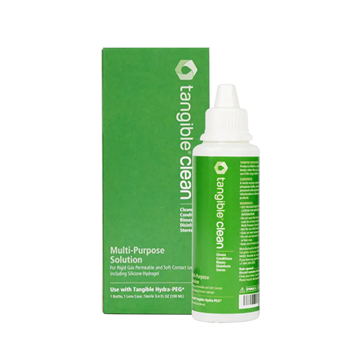 Tangible Clean - RGP, Scleral and Soft Contact Lens Multi-Purpose Solution (2 Sizes) - Image 7