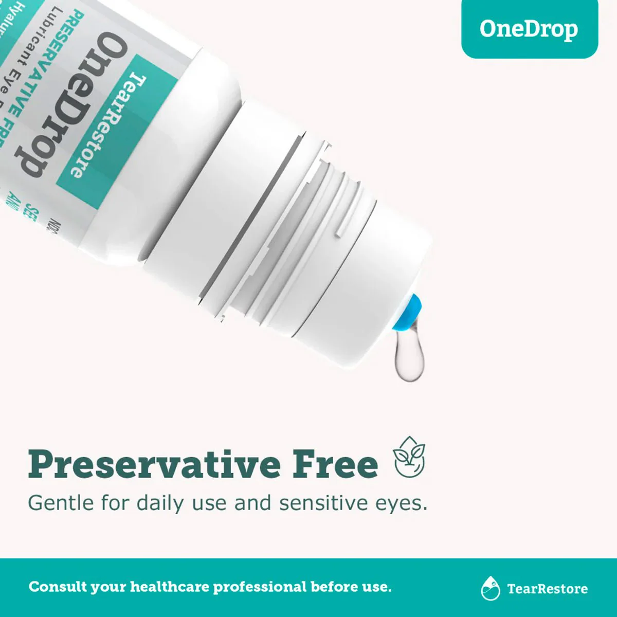 TearRestore OneDrop Preservative Free Eye Drop - Image 3