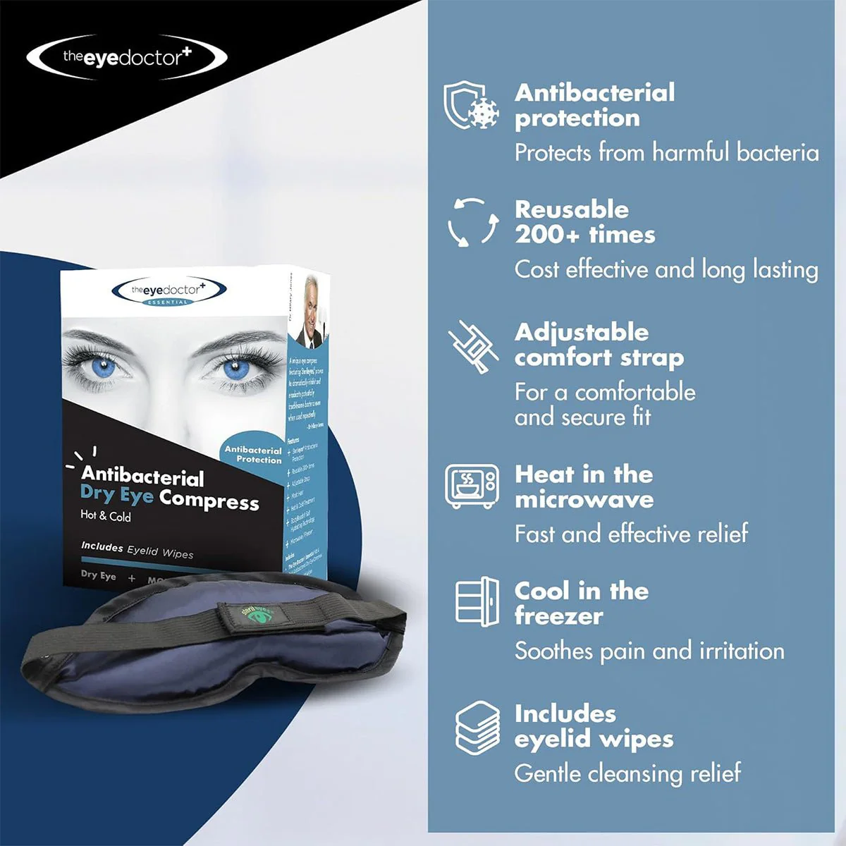 The Eye Doctor Essential  Eye Compress - Microwavable – Hot and Cold Eye Compress - Image 3