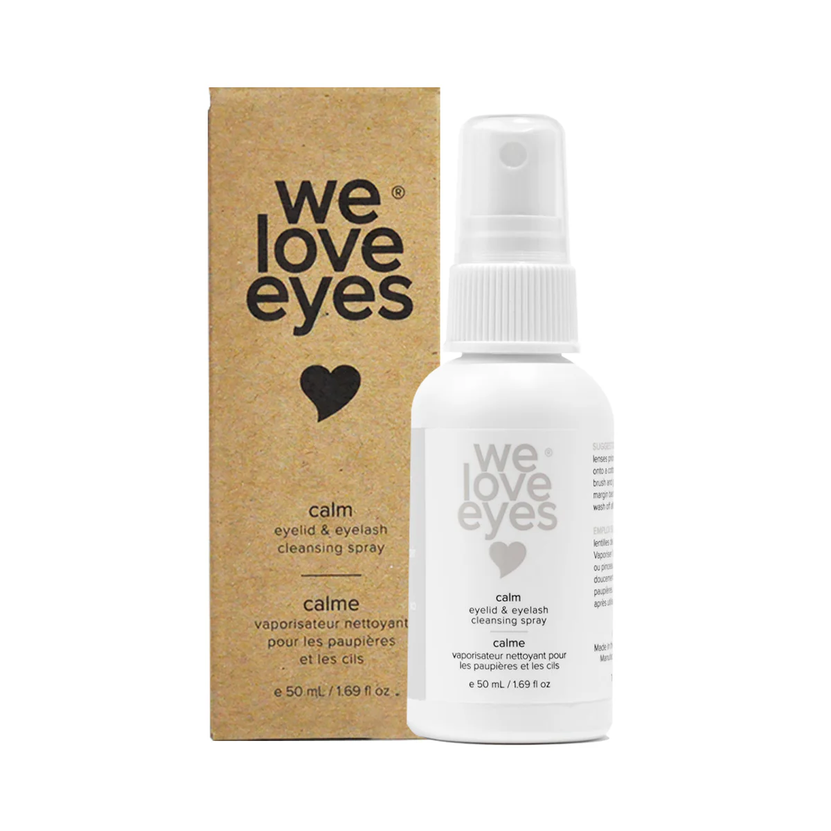We Love Eyes Calm Eyelid & Eyelash Cleansing Spray with HypoChlorous  (50mL Bottle) - Image 2