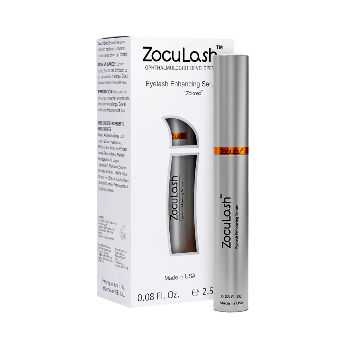 ZocuLash Eyelash Enhancing Serum (2.5mL) - Image 2